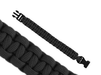 Paracord Armband 19cm Schwarz Bild 1