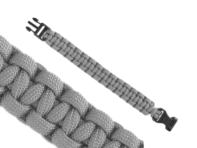 Paracord Armband 19cm Grau Bild 1