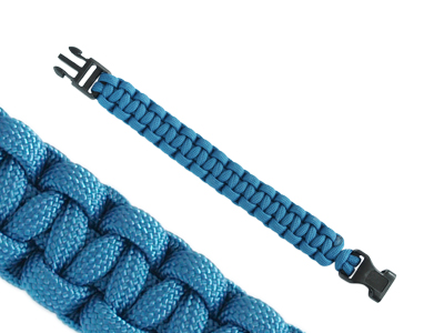 Paracord Armband 22cm Aquablau Bild 1