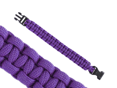 Paracord Armband 22cm Violett Bild 1