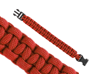 Paracord Armband 19cm Rot Bild 1