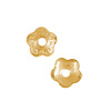 30 Stk. Edelstahl Perlenkappen 4mm goldfarbig