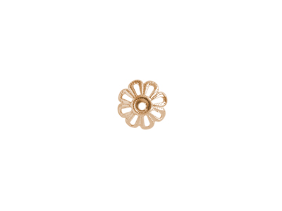 Rosegold Perlenkappen 7mm