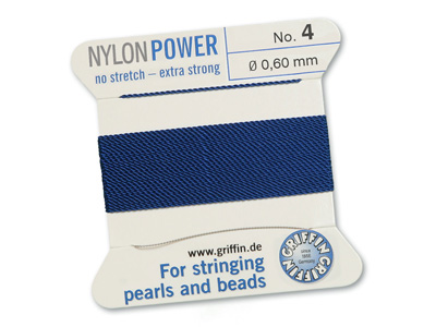 Perlseide, Knüpfseide aus Nylon Dunkelblau