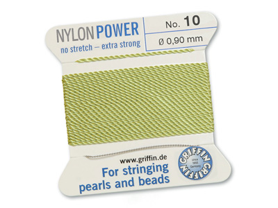 Perlseide, Knüpfseide aus Nylon Jadegrün
