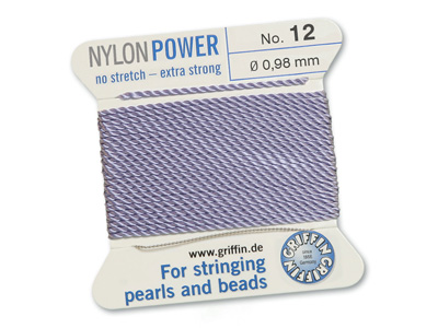 Perlseide, Knüpfseide aus Nylon Lila