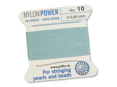 Perlseide, Knüpfseide aus Nylon Türkis