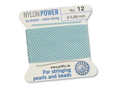 Perlseide, Knüpfseide aus Nylon Türkis