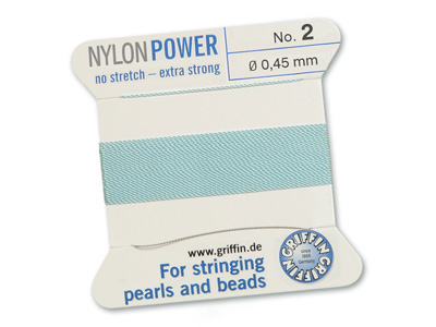 Perlseide, Knüpfseide aus Nylon Türkis