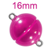 Polaris Magnetschließe rund 16mm, Fuchsia glänzend