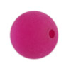 10 Stk. Polarisperlen rund 10mm Fuchsia mattiert