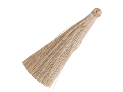 große beige Textilquasten 6cm lang kaufen