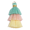 1 Stk. Quaste spezial ~3,5cm - dreifarbig
