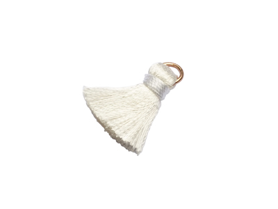 kleine schöne weiße Quasten 2cm kaufen