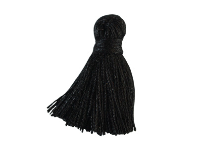 kleine schwarze Quasten 2cm kaufen