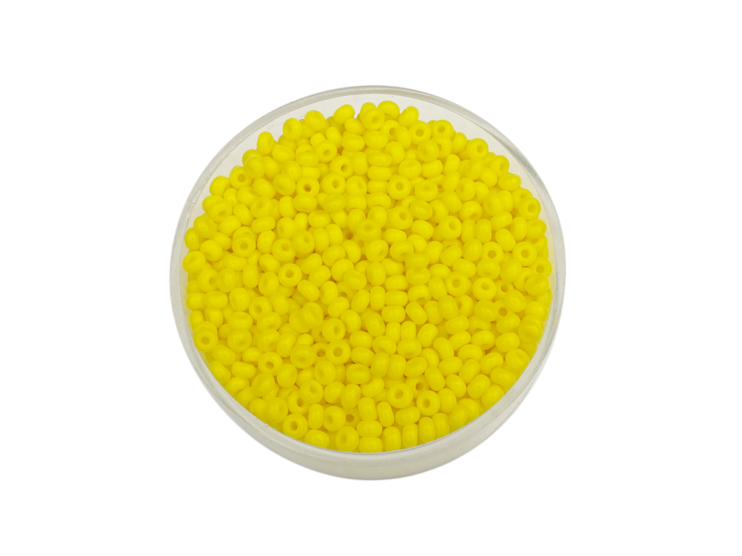 gelbe Rocailles Glasperlen 2,5mm