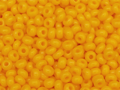 orange Rocailles Glasperlen 2,5mm in Dosen