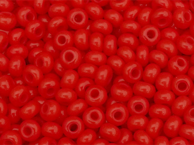rote Rocailles Glasperlen 2,5mm in Dosen