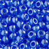 1 Dose (ca.17g.) Rocailles 9/0 ~2,5mm Sapphireblau transparent mit Luster