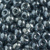 1 Dose (ca.17g.) Rocailles 9/0 ~2,5mm Rauchquarz transp. mit Luster