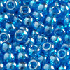 1 Dose (ca.17g.) Rocailles 9/0 ~2,5mm Aquamarine mit Luster