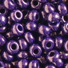 1 Dose (ca.17g.) Rocailles 9/0 ~2,5mm Dunkellila opak mit Luster