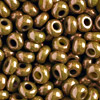 1 Dose (ca.17g.) Rocailles 9/0 ~2,5mm Rindenbraun opak mit Luster