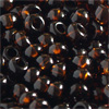1 Dose (ca.17g.) Rocailles 9/0 ~2,5mm Madeira Topaz transparent