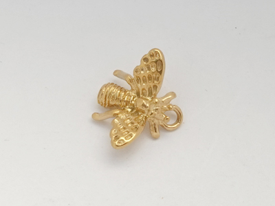 kleiner goldener Bienenanhänger