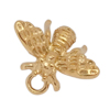 Anhänger Biene ~14x11mm, Edelstahl poliert, gold
