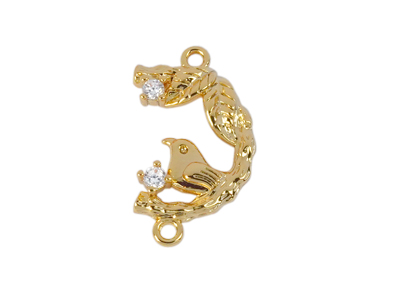 goldener Connector Link für DIY Schmuck Vogel