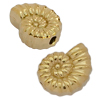 Metallperle Ammonit ~10x7mm, Edelstahl poliert, gold