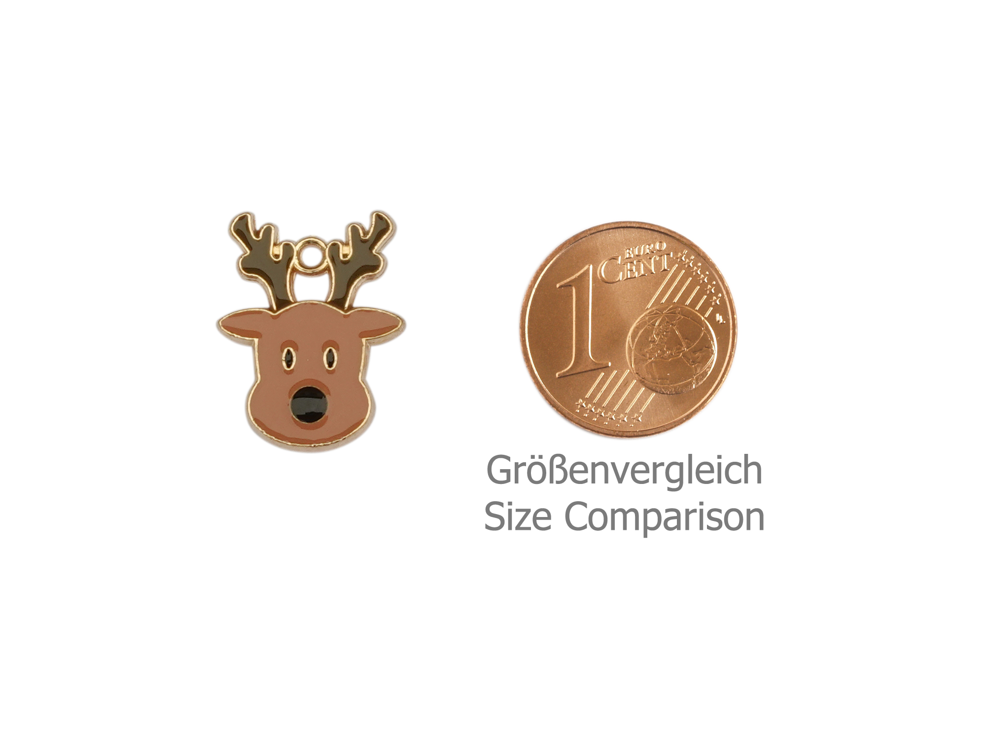 Hirsch oder Rentier Anhänger für Schmuck und Halsketten - Gr
