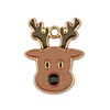 Schmuckanhänger aus Metall, Rentier ~18x14mm