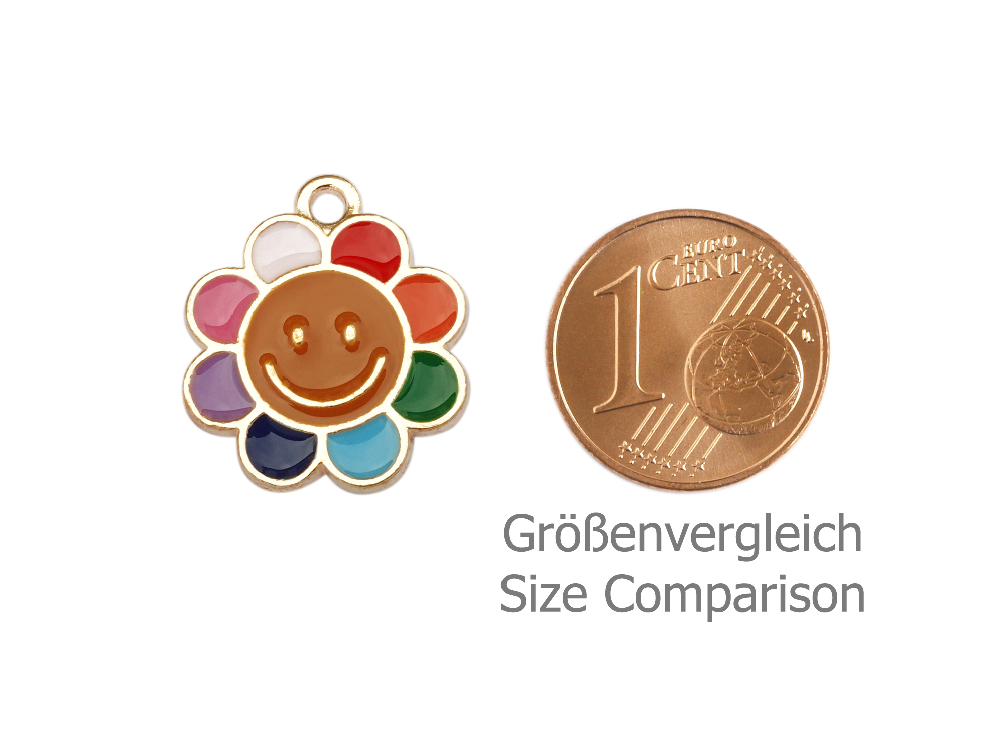 Anhänger in Form einer Blume für Schmuck und Halsketten - Gr