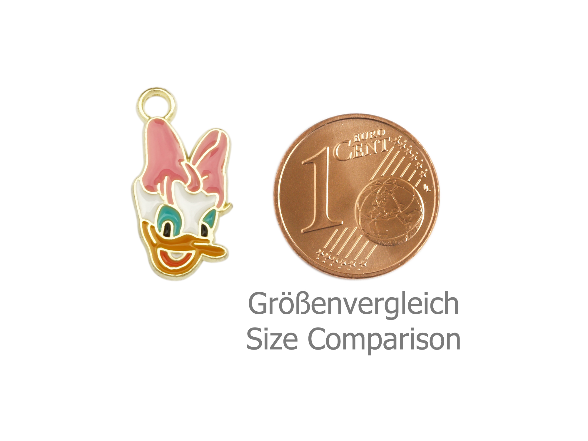 Schmuckanhänger - Daisy - Größenvergleich