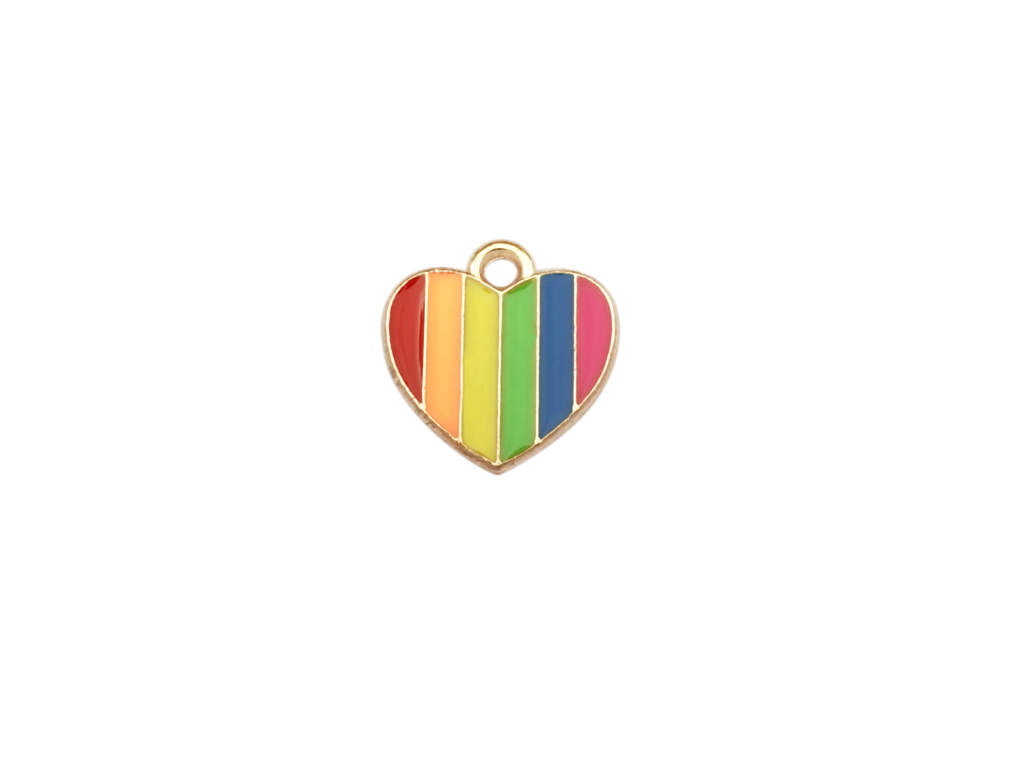 Schmuckanhänger - Herz in Regenbogenfarben