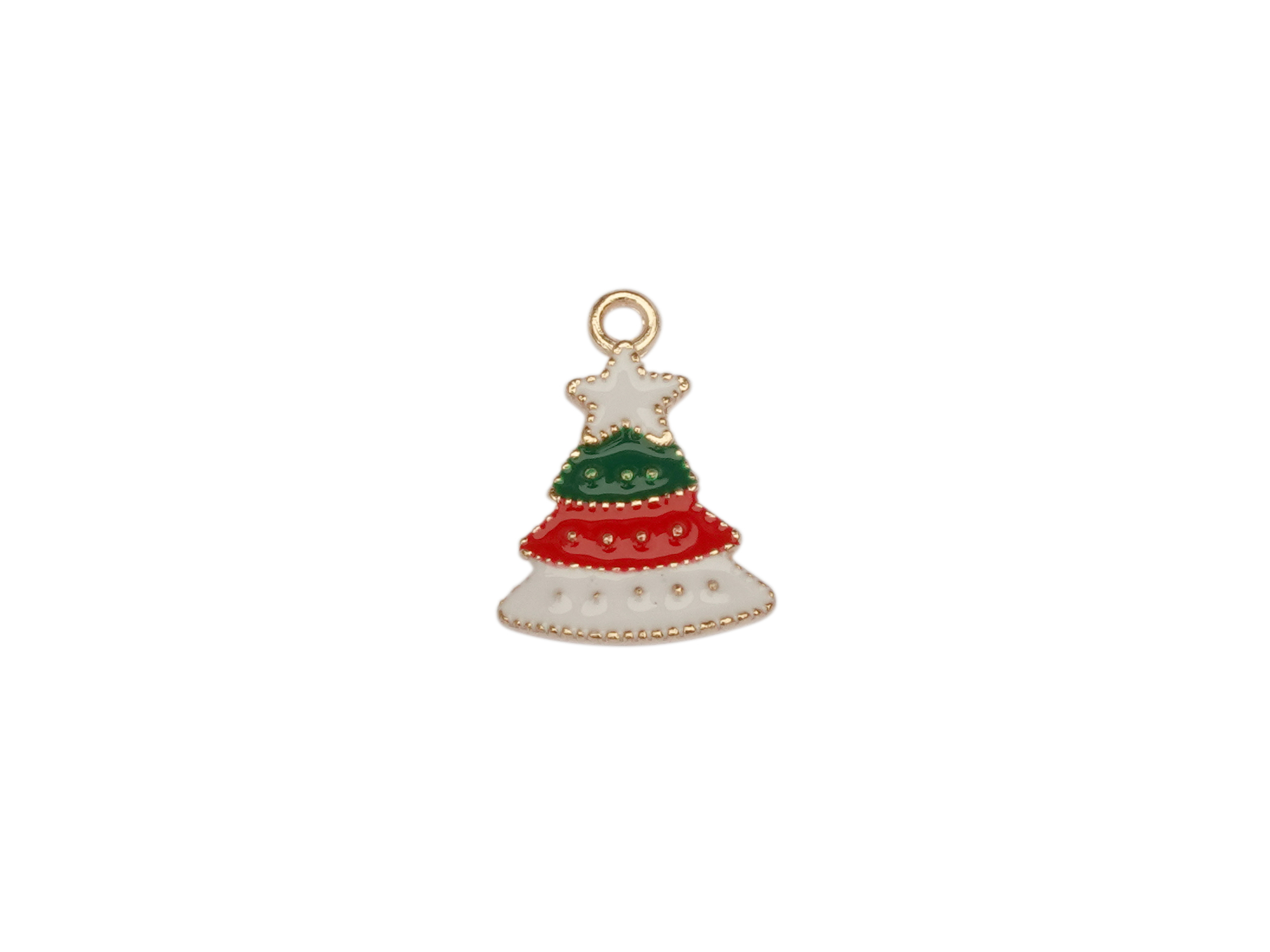 flacher Weihnachtsbaum Anhänger für Schmuck und Halsketten