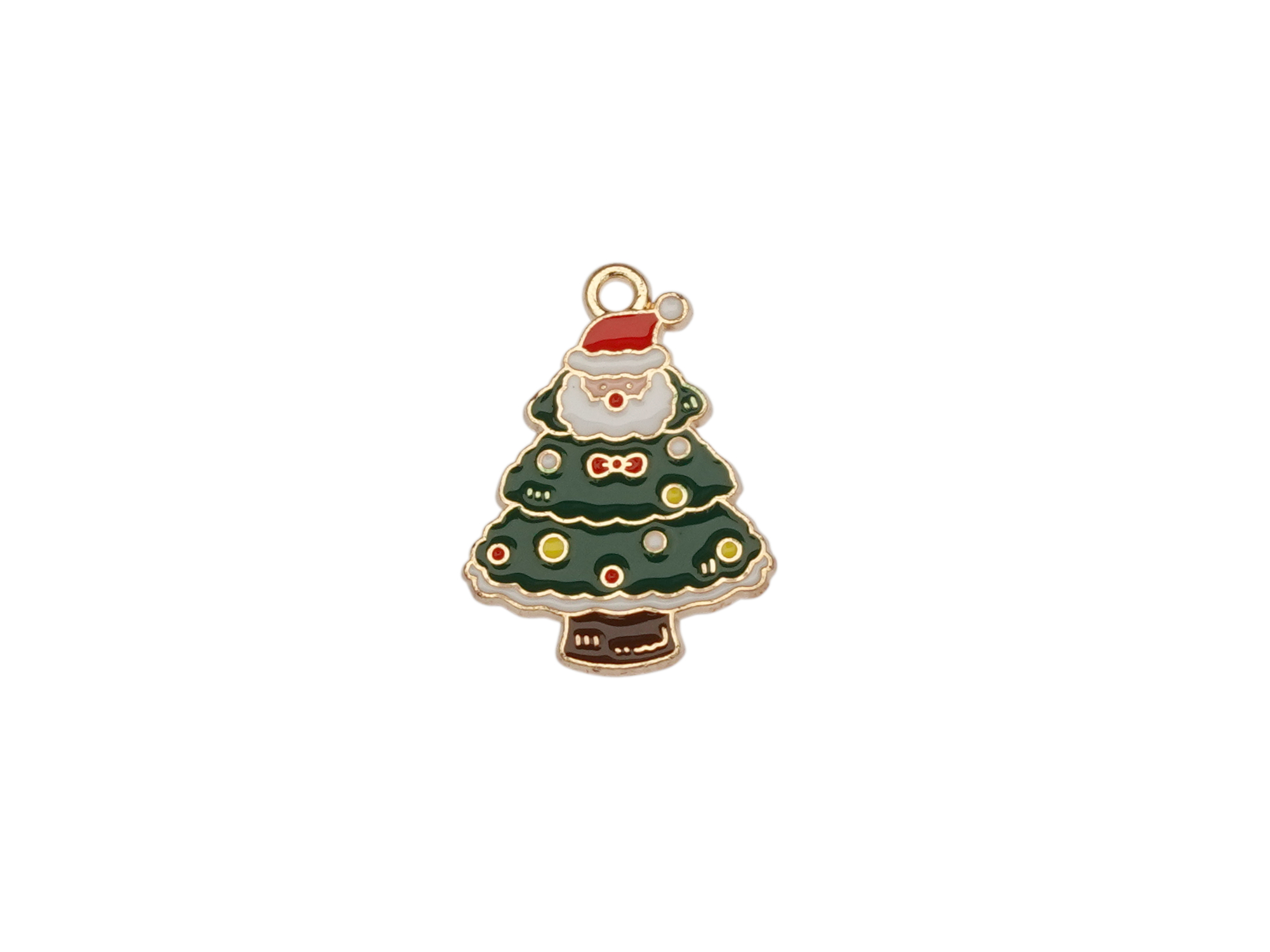 Weihnachtsbaum mit Weihnachtsmann Anhänger für Schmuck und H