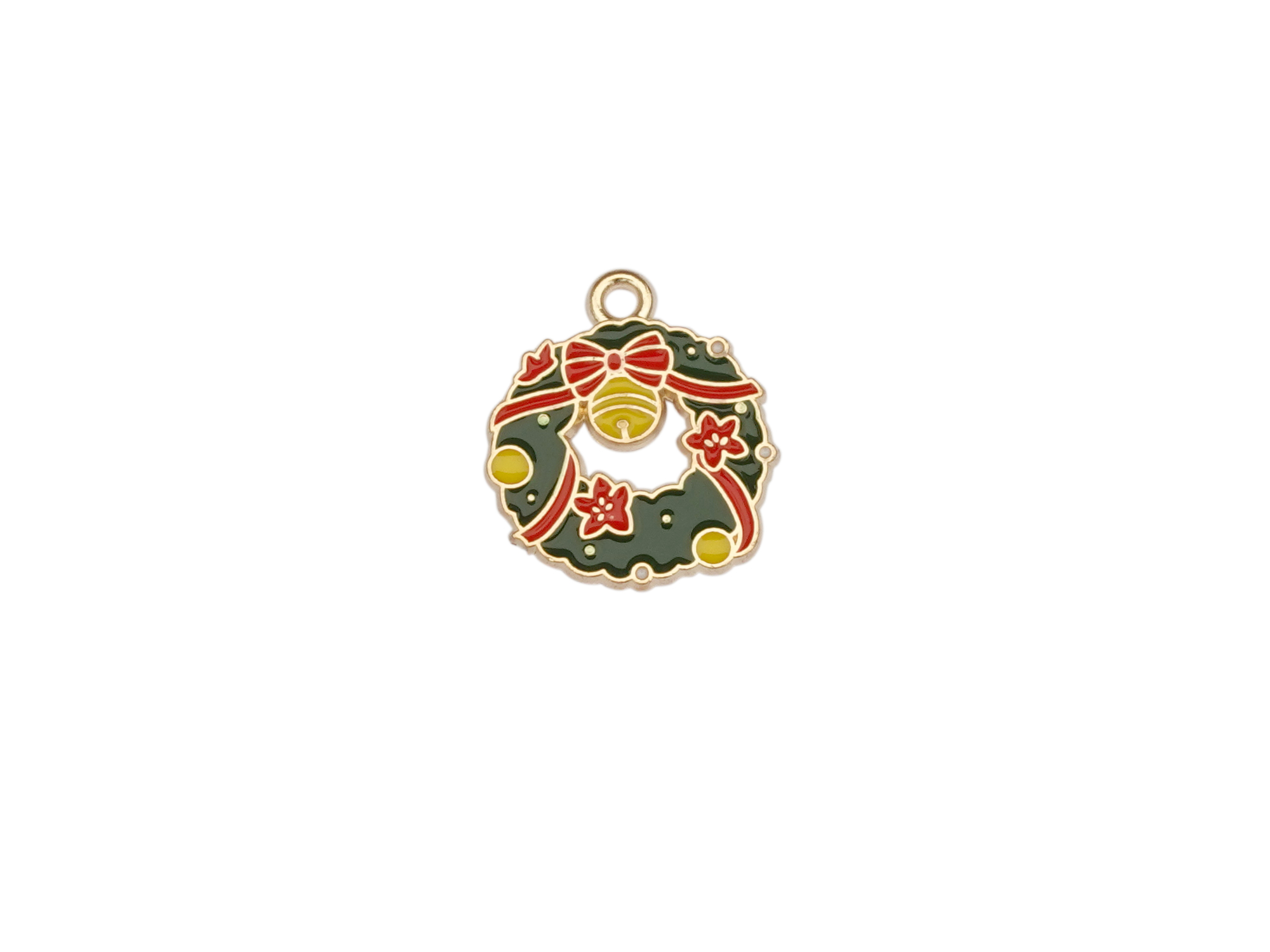 Weihnachtskranz Anhänger für Schmuck und Halsketten