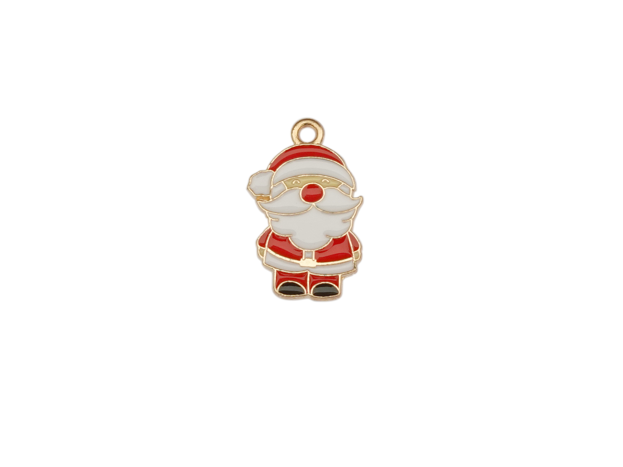 flacher Weihnachtsmann Anhänger für Schmuck und Halsketten