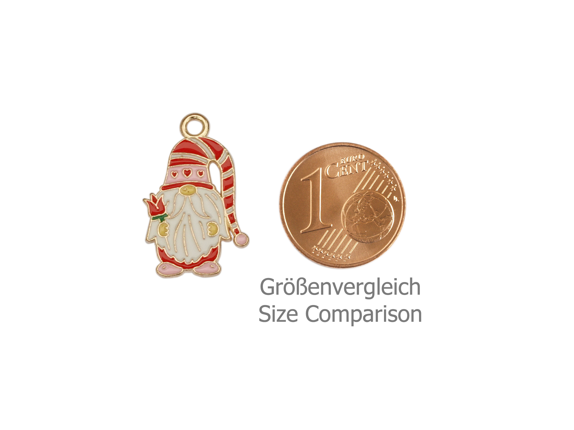 Weihnachtswichtel Anhänger für Schmuck und Halsketten - Größ