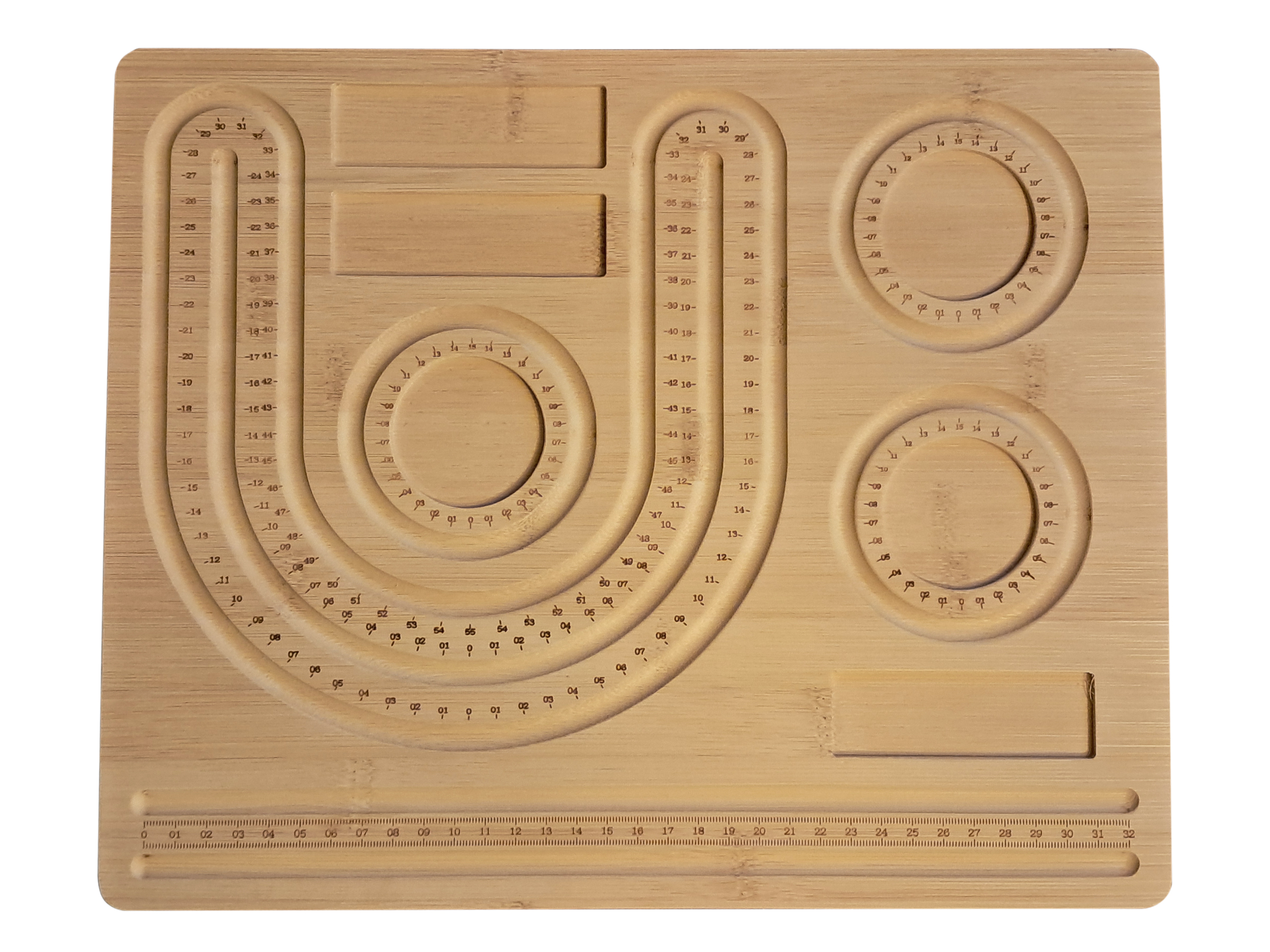 elegantes hochwertiges Perlensortierbrett aus Holz für Schmu