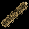 5-reihige Schließe ~33x9mm, antikgold