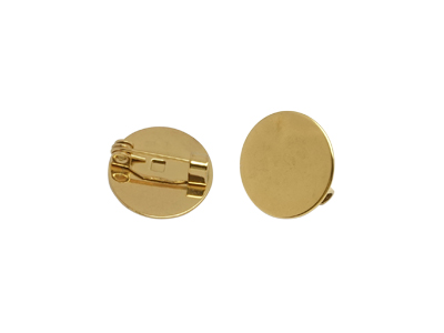 goldene Broschennadeln mit Klebefläche zum Schmuck machen Ba