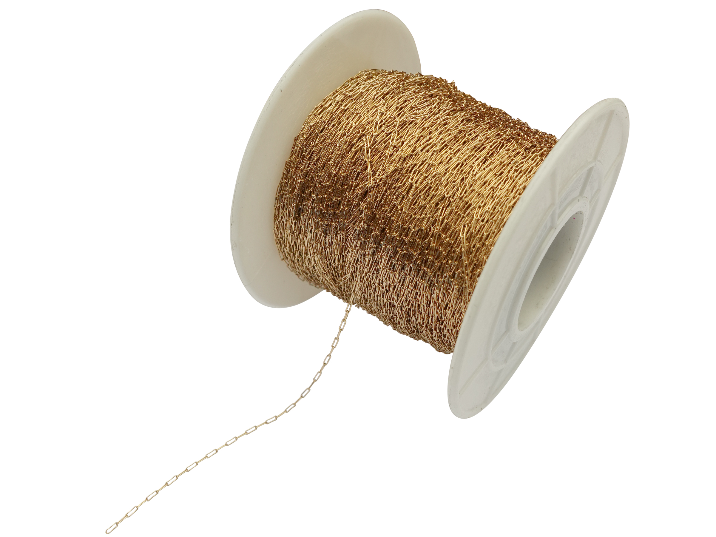super feine, golden Edelstahlkette zum Anfertigen von Perlen