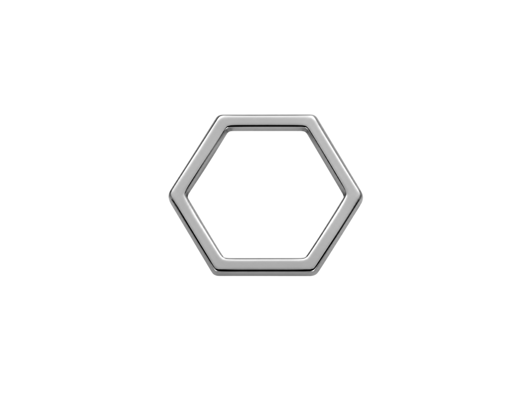 Metallrahmen Rahmenbasis, Hexagon 12mm für DIY Boho Perlenoh