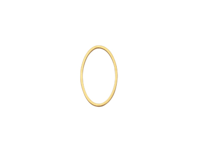 goldene ovale Rahmen Basis 11x21mm für DIY Brick Stitch Perl