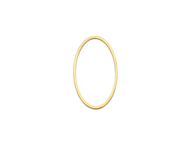 goldene ovale Rahmen Basis 15x26mm für DIY Brick Stitch Perl