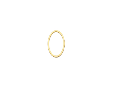 goldene ovale Rahmen Basis 9x16mm für DIY Brick Stitch Perle